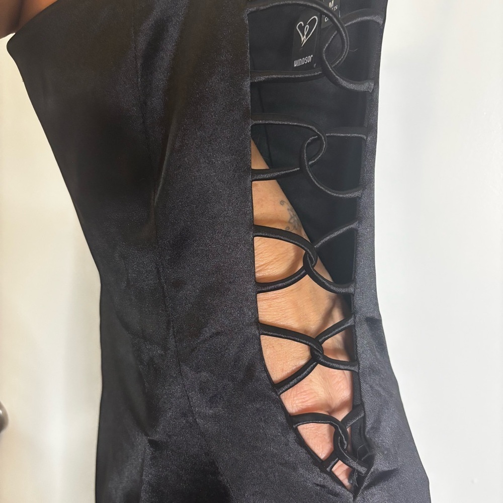 Windsor Black Open Sides Bodycon Dress - Picture 5 of 16